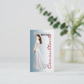 白い服の花嫁のコンサルタントの名刺 名刺 (スタンド正面)