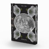 白い朝顔の花独自の作成 フォトブロック (右)