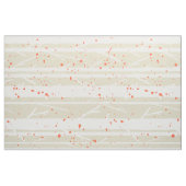 白い木とオレンジの水玉模様 ファブリック (ファットクウォーター)