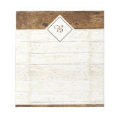 白い木のノートパッド ノートパッド (正面)