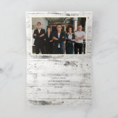 『白い木の上の喜びと松』 |祝日の挨拶 カード (内部)