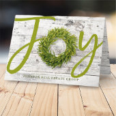 『白い木の上の喜びと松』 |祝日の挨拶 カード