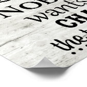 白い木の外観を変更トイレ紙バスルーム ポスター (角)