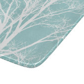 白い木の枝 カッティングボード (角)