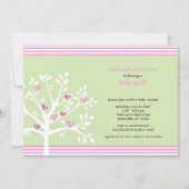 白い木の赤ちゃんシャワー招待状 招待状 (正面)