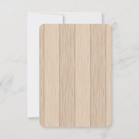 白い木の輝く小さな星の赤ちゃんシャワー サンキューカード (裏面)