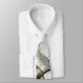 白い木の迷彩柄のタイ ネクタイ (タイ)