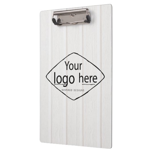 白い木板にロゴを追加する クリップボード (左)