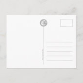 白い木柵CC0684冬の日の葉書 ポストカード (裏面)