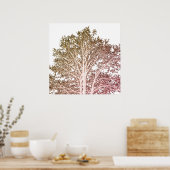 白い木 ポスター (キッチン)