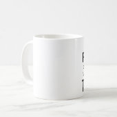 白い未来の感動的な引用文 コーヒーマグカップ (正面左)