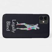 白い杖の安全の日、青白い盲目の少女 Case-Mate iPhoneケース (裏面(横))