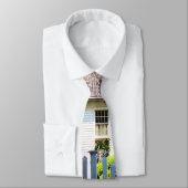 白い杭柵 ネクタイ (タイ)