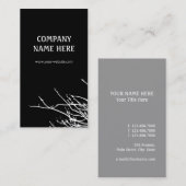 白い枝 名刺 (正面/裏面)