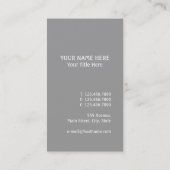 白い枝 名刺 (裏面)