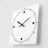 白い枠の丸い壁時計を作成する スクエア壁時計 (傾斜)