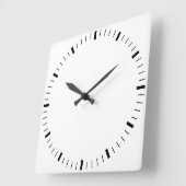 白い枠の丸い壁時計を作成する スクエア壁時計 (傾斜)
