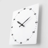 白い枠の丸い壁時計を作成する スクエア壁時計 (傾斜)