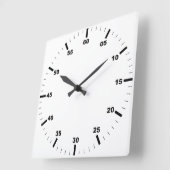 白い枠の丸い壁時計を作成する スクエア壁時計 (傾斜)