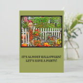 白い柵とカボチャのかかし 招待状 (スタンド正面)