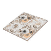 白い桃の花エレガント、 タイル (側面)