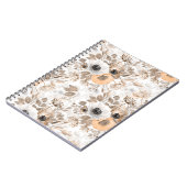 白い桃の花エレガント、 ノートブック (左側)