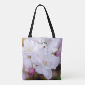 白い桜のトートバッグ トートバッグ (裏面)