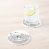 白い桜の木 コースター (側面)