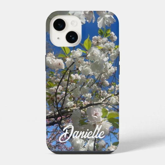 白い桜の木 iPhoneケース (裏面)