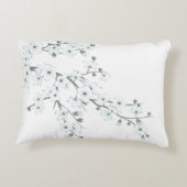 白い桜の花の背景をお選びください アクセントクッション (裏面)