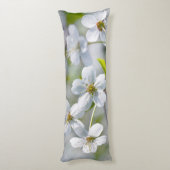 白い桜の花 ボディピロー (裏面 (縦))