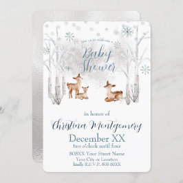 白い森の中のリトルシカ 招待状