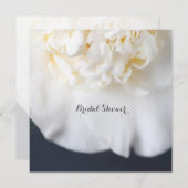 白い椿の花 招待状 (正面/裏面)