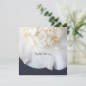 白い椿の花 招待状 (スタンド正面)