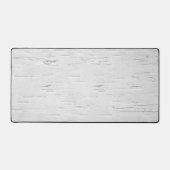 白い樺の木の木のテクスチャ デスクマット (正面)