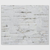 白い樺の木の木のテクスチャ ラッピングペーパー (フラット)