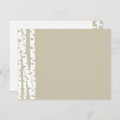 白い樺の木の木 ポストカード (正面/裏面)