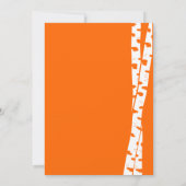 白い樺の木ツリー/ベビーシャワー 招待状 (裏面)