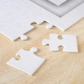 白い正方形の幾何学的 ジグソーパズル (側面)