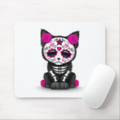 白い死んだ子ネコ猫のかわいいピンク日 マウスパッド (マウス)