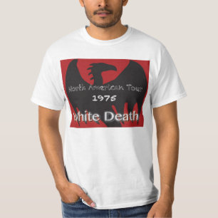 白い死旅行の基本的なTシャツ Tシャツ