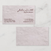 白い毛皮の形成外科医の名刺 名刺 (正面/裏面)