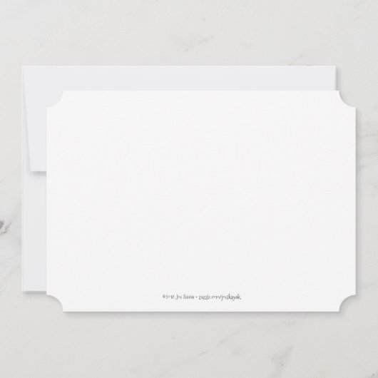 白い水で飾ったクリスマス·フォトカードの夢を見る 招待状 (裏面)