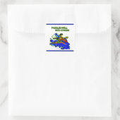 白い水のパドルが他の人と上手に スクエアシール (バッグ)