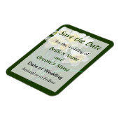 白い水仙のグループ Save the Date マグネット (左側)