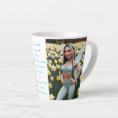 白い水仙の妖精 カフェラテマグ (右アングル)