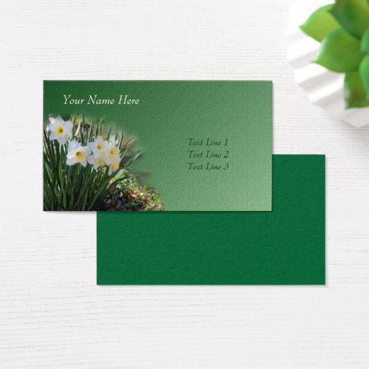 白い水仙の花芸術 (デスク)