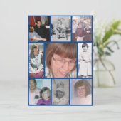 白い水仙を愛する思い出9年記念写真 招待状 (スタンド正面)