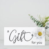 *~* 白い水彩のデイジーのハート ミニマリスト ガーリー (スタンド正面)