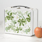 白い水彩花2 メタルランチボックス (インサイチュ)